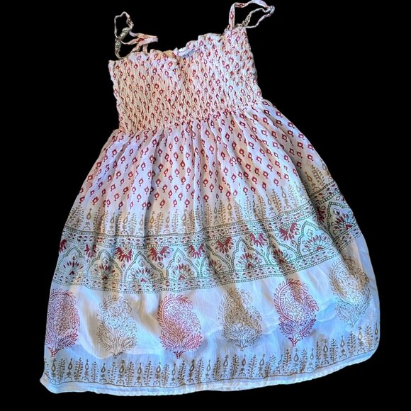 Yessica By C&A Bohemian Geometric Lined Flowy Babybdoll Tunic S - Picture 6 of 7
